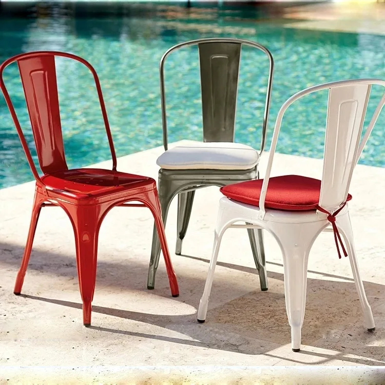 

American Village cafe chair chairs casual fashion to do the old retro dinette Iron designer chairs