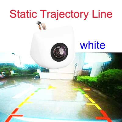 Aycetry! CCD HD цветная динамическая траектория треков Автомобильная камера заднего вида Автомобильный монитор для парковки IP67 парковочная камера заднего вида - Название цвета: White static