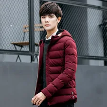 Plus Size Men’s Winter Casual 2017 Hooded Thick Padded Jacket Zipper Pocket Slim Men And Women Coats Men Parka Warm Outwear 4XL