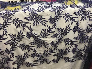 

fashion embroidered French lace fabric DiuDiu-51127 tulle lace fabric with super quality