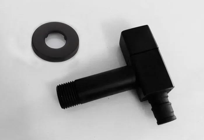 

matte black color brass bathroom lavatory single cold water Mop pool tap outdoor garden wall bibcocks Washing Machine tap faucet