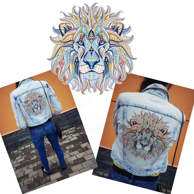Prajna Lion Heat Thermal Transfer Stickers For Jacket