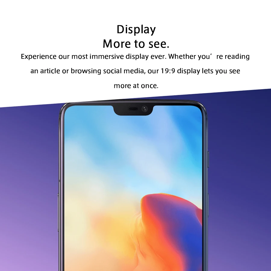 Глобальная версия оригинального мобильного телефона Oneplus 6 A6003 4G LTE 6 ГБ/8 ГБ 64 Гб/128 ГБ Snapdragon 845 6,28 ''Android 8,1 NFC Смартфон