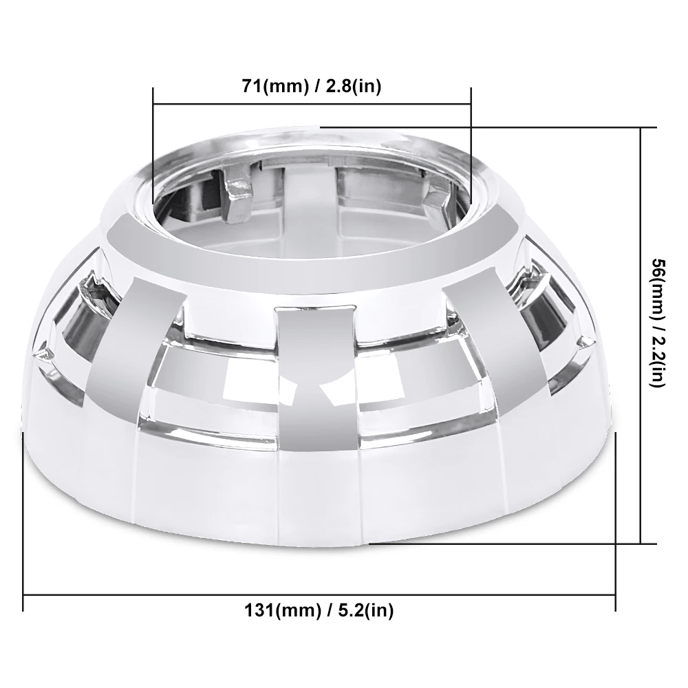 3/2,5 дюймов объектив проектора маска легко установить объектив проектора кожух для Q5 Hella 5 би-ксеноновых фар, Высокопрочная конструкция Len LHD RHD фар автомобильный Стайлинг