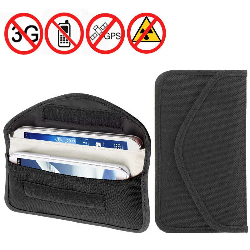 Anti Spy Signal Blocker Pouch Stop Cell Phone GPS RFID Tracking Bugging Bag Protect Your Privacy