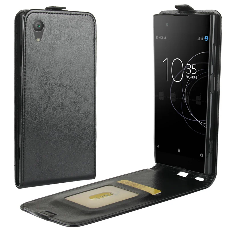 Флип чехол для Sony Xperia XA1 Plus кожаный Ретро Чехол + Dual G3421 G3423 G3412 G3416 G3426 чехлы и сумки