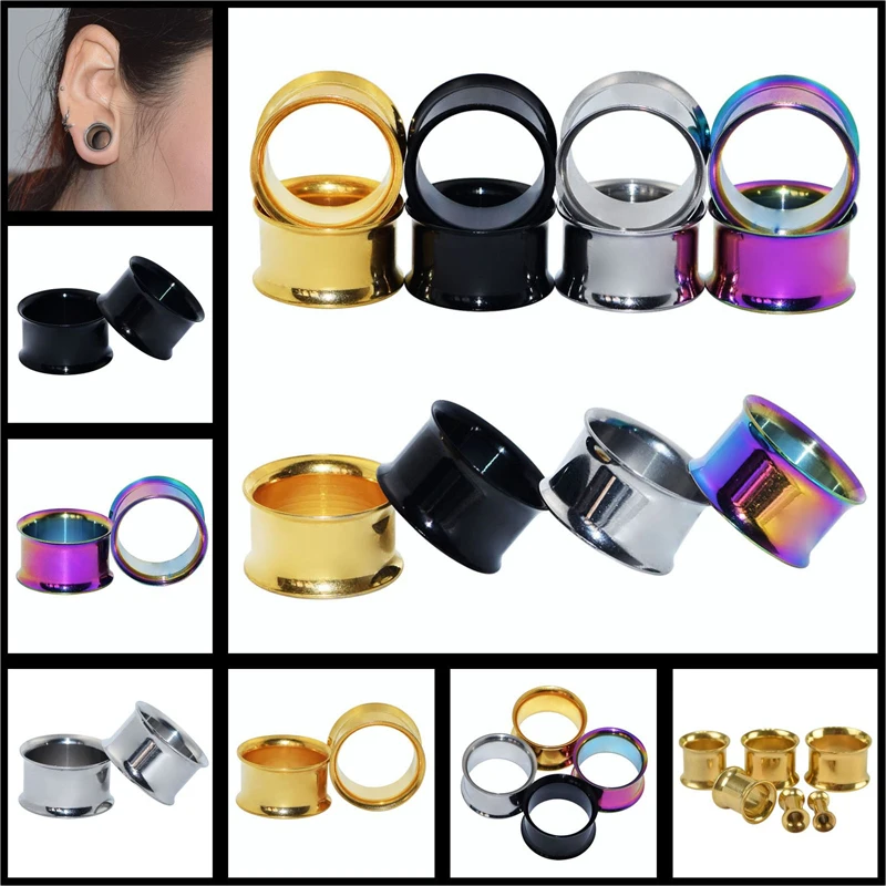 Ear Expander Body Piercing Jewelry Double Flare Hollow Body Piercings