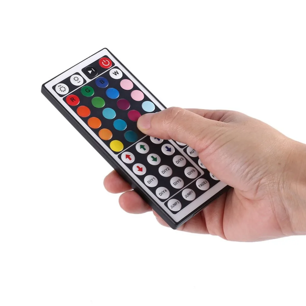 buy 44 Keys Mini RGB LED Controller Infrared Wireless Remote Controller for Colorful Music Activated LED Strip Lights Lighting Strip