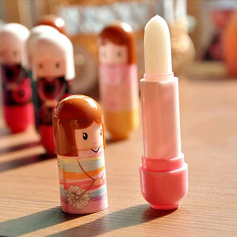 HengFang 1PC Random Send Moisturizing Lip Balm 3D Cartoon Cute Lovely Girls Colorful Lipbalm White Lipstick Makeup Cosmetics | Красота и