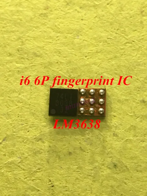 10 шт./лот для iPhone 6 Plus 6G P LM3638 источник питания со сканером отпечатков пальцев IC chip 9