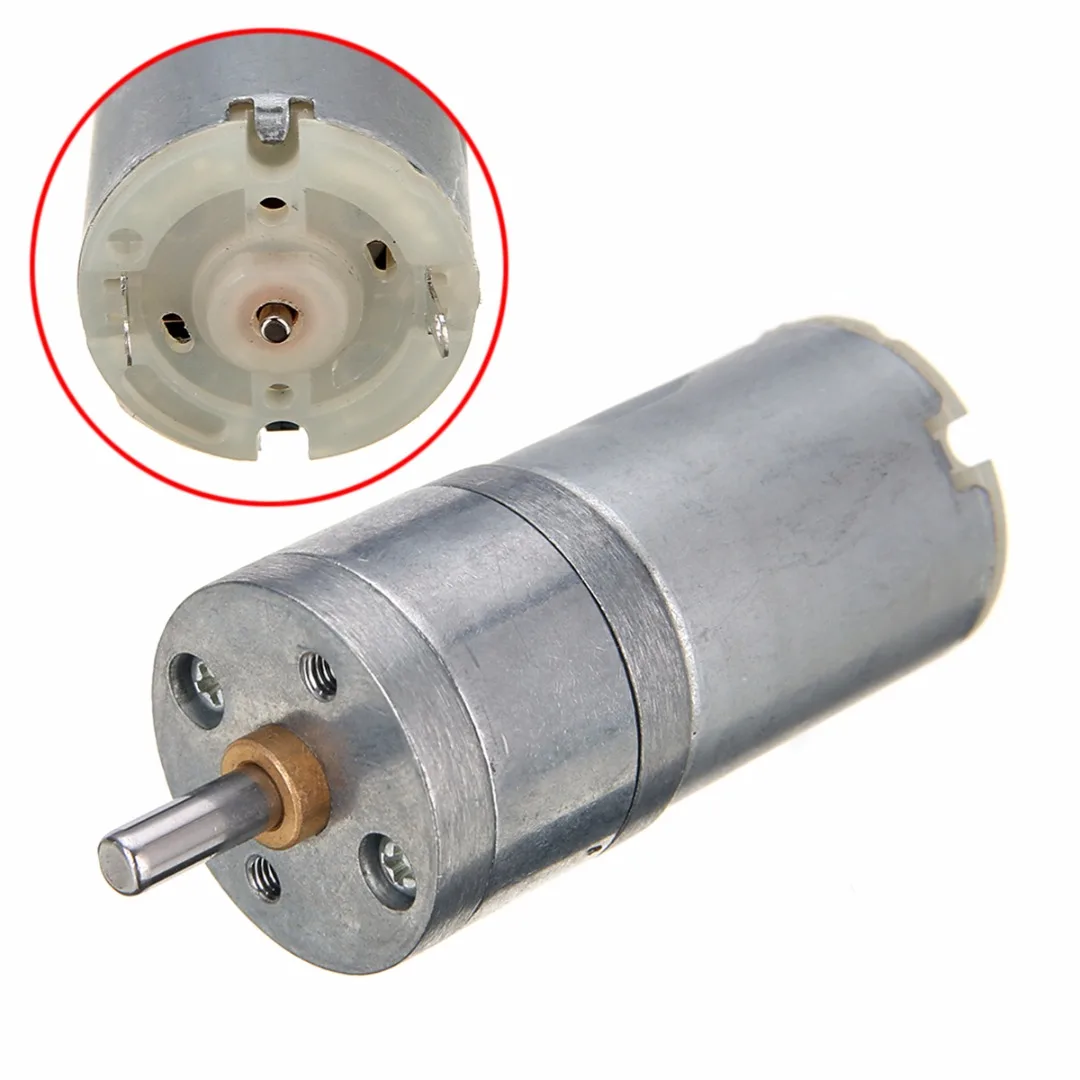 1 unid caja de cambios eléctricos Motores 12 V DC 1000 rpm 4mm eje High Torque Mini caja de engranajes eléctricos aleación de metal Motores 25*70mm mayitr