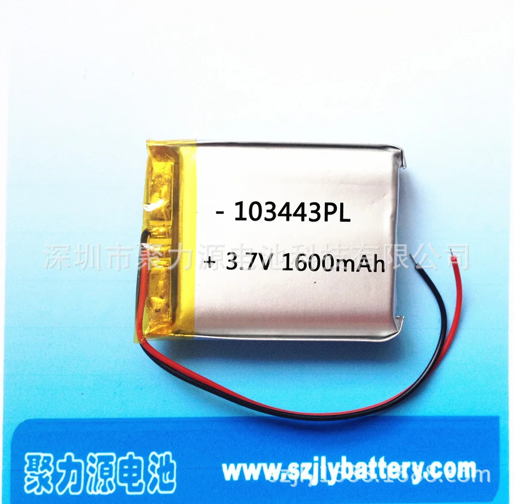 Поставка полимерная литиевая батарея 103443PL 3 7 V 1600MAH | Электроника