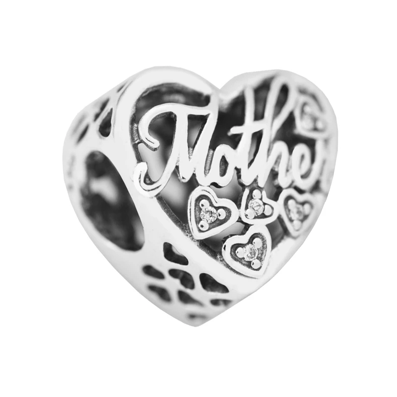 

Бусины для самостоятельного изготовления ювелирных изделий из стерлингового серебра-ювелирные изделия, подвески из серебра 925 пробы для матери и сына