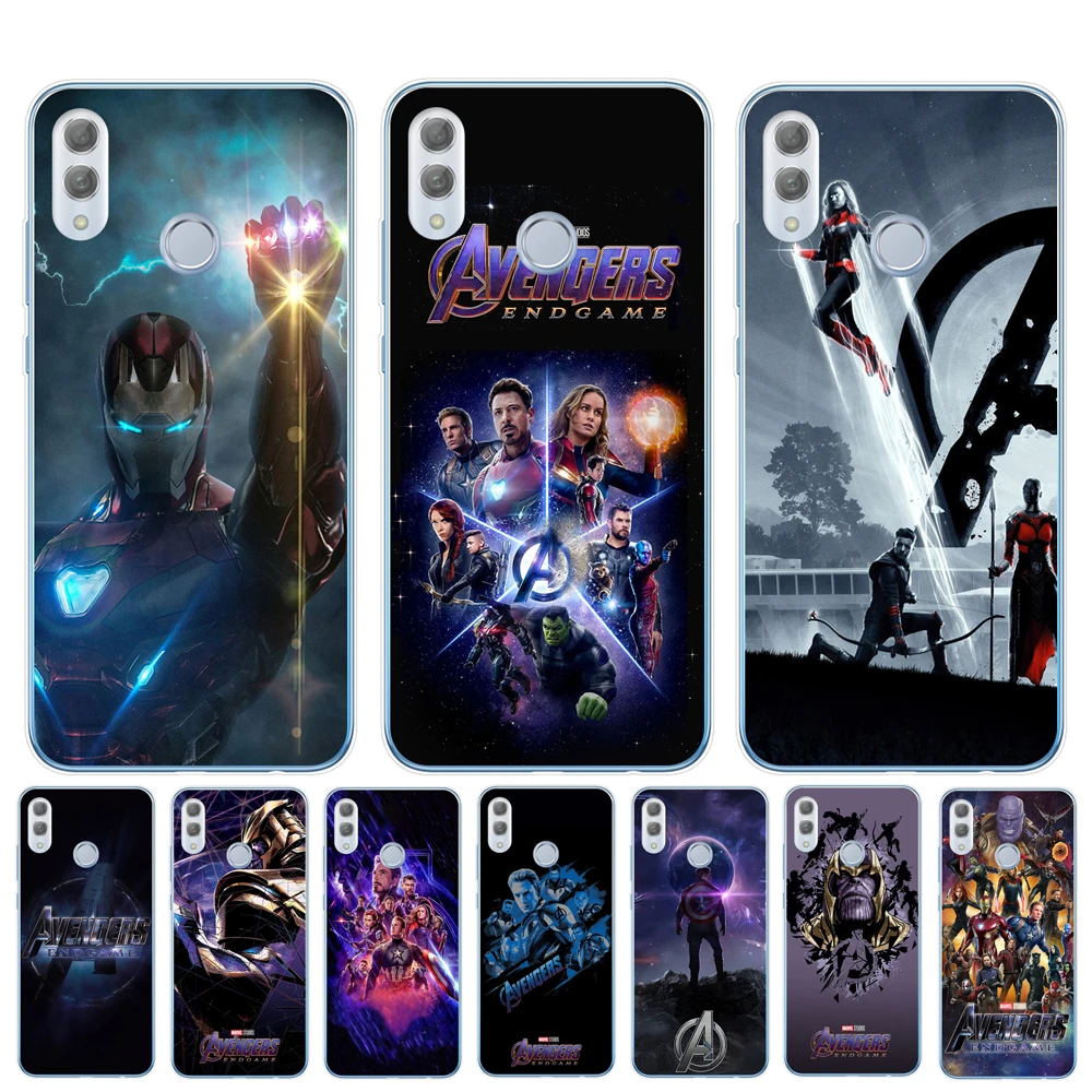 

Marvel Avengers Endgame Phone Case For Huawei Honor 9 10 Lite 6X 7X 8X 8C Y5 Y6 Prime 2018 Y9 2019 Mate 10 20 Lite Pro Cover