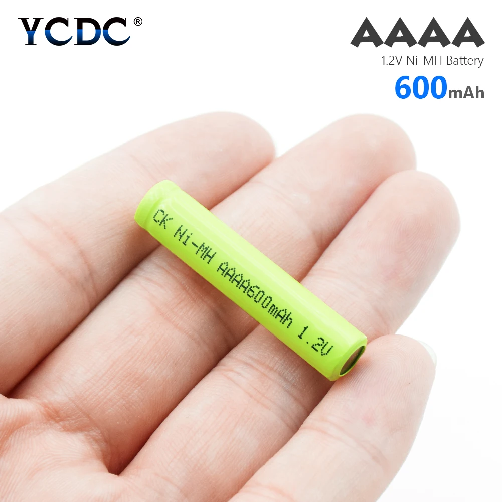 YCDC 1/2/4 шт. 1,2 никель-металл-гидридный аккумулятор с напряжением AAAA батареи AM6 LR61 Перезаряжаемые Батарея 600 мА-ч для поверхность ручки
