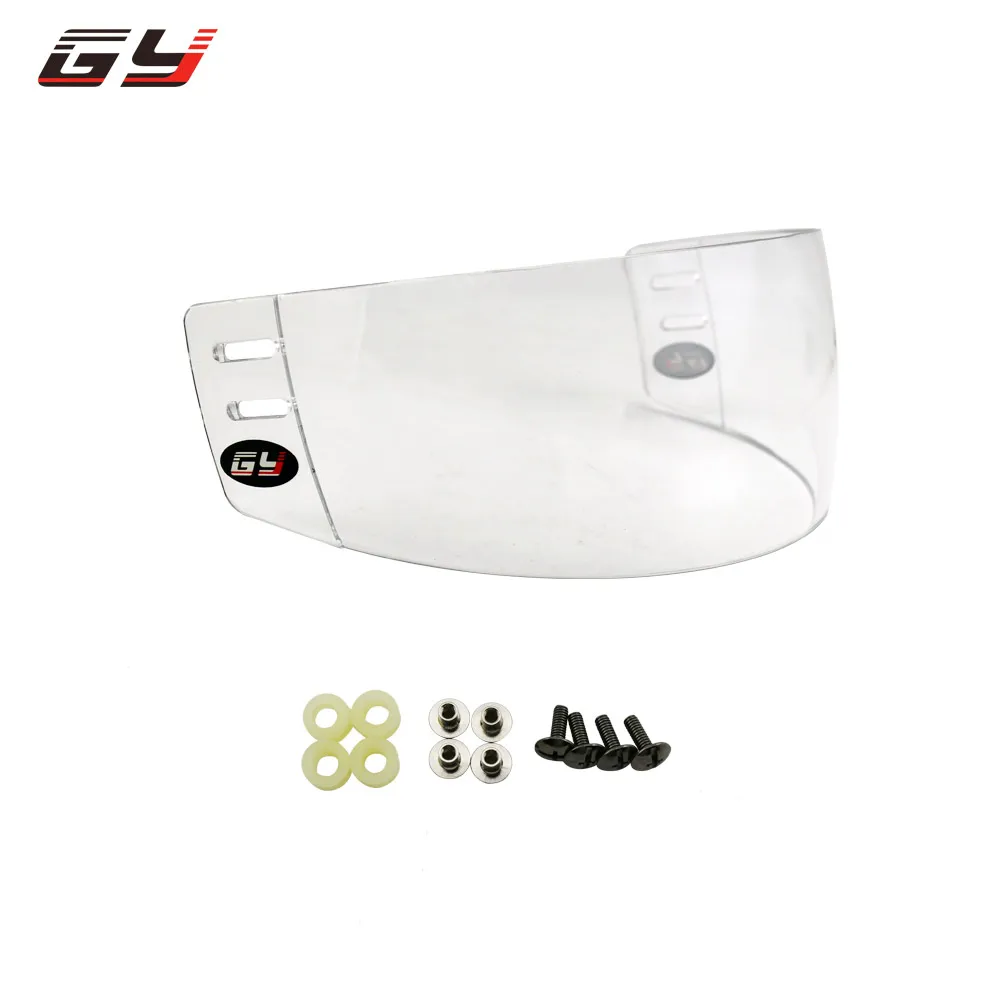 

Clear Hockey Visor CE Approval Anti-fog Anti-scratch for Player Hockey Helmet Face Guard