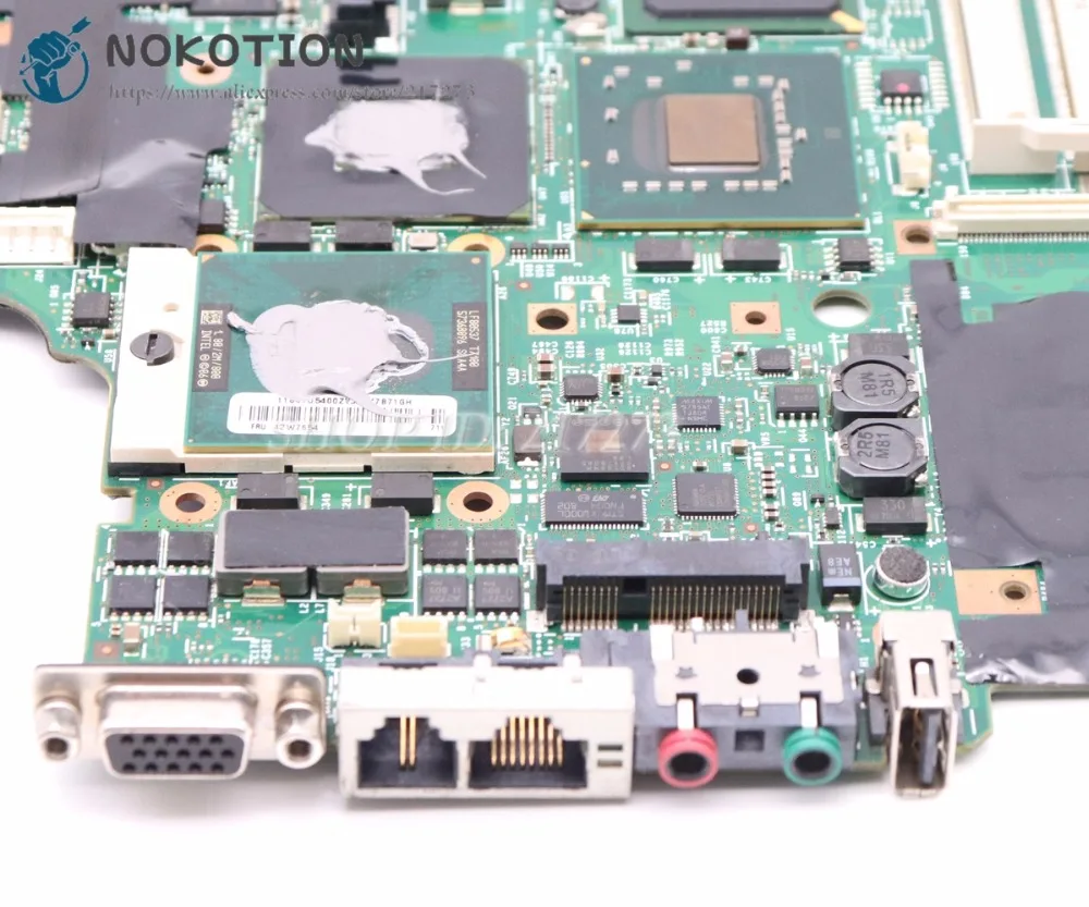NOKOTION 42W7876 44C3928 материнская плата для Lenovo IBM thinkpad T61 ноутбука 15 4 &quot965PM DDR2 Бесплатный
