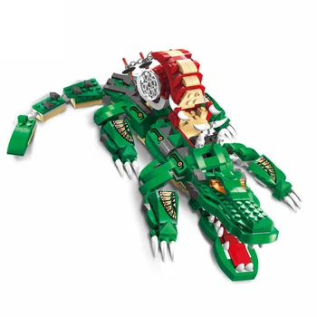 

ENLIGHTEN 1310 Model building kits pirates Angry crocodile 3D blocks Educational model building toys hobbies for children
