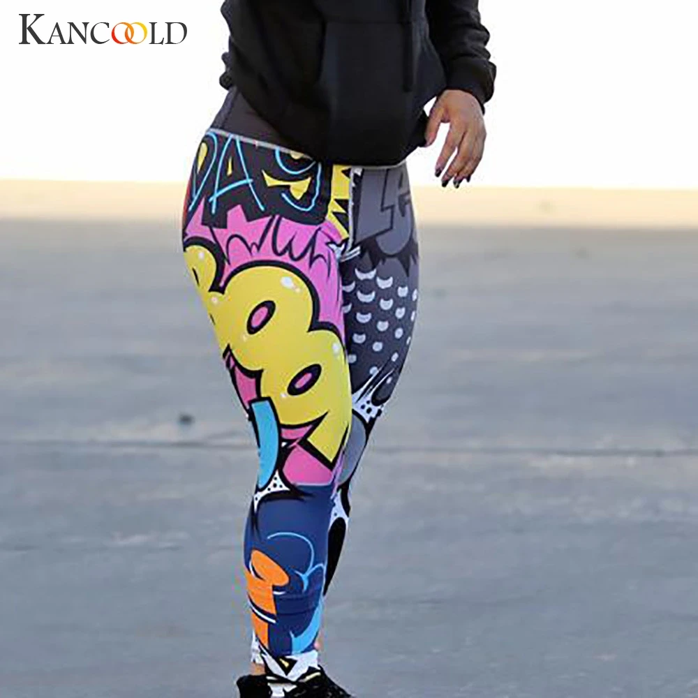 

KANCOOLD Pants Leggings Women Print Workout Legging Fitness Sports Running Athletic Skinny fashion sexy new pants woman 2019JAN9