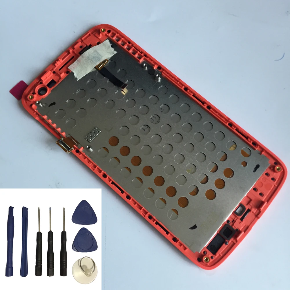 

For Lenovo S820 Touch Screen Panel Digitizer Sensor + LCD Display Monitor Panel Module Assembly With Frame + Free Tools