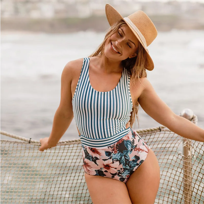 

2019 Sexy One Piece Swimsuit Women Swimwear Bodysuit Mayo Female Beachwear Bandeau Monokini Push Up Trikinis maillot de bain