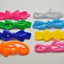 24 разноцветные пластиковые заколки для волос в форме банта