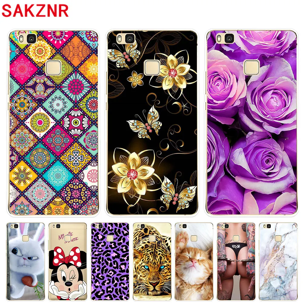 Case for Huawei P9 Lite Cover Silicone TPU Soft Funda Couqe Phone |