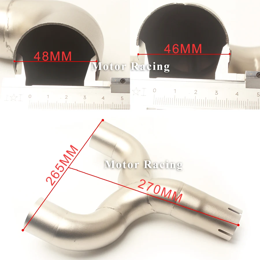 Глушитель для мотоцикла без шнуровки, Соединительная труба средней трубы, соединитель для двойной трубы, адаптер для Escape Moto Benelli 600 BN600 BJ600