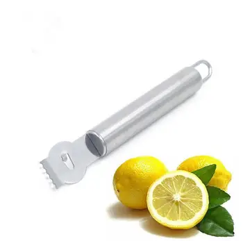 

Stainless Steel Fruit Peelers Lemon Orange Zester Grater Vegetable Peeler Stainless Steel Grips Lime Zest Peeling Tools SN1211