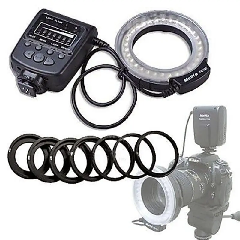 High Quality Meike LED Macro Ring Flash Light FC 100 For Canon Nikon
