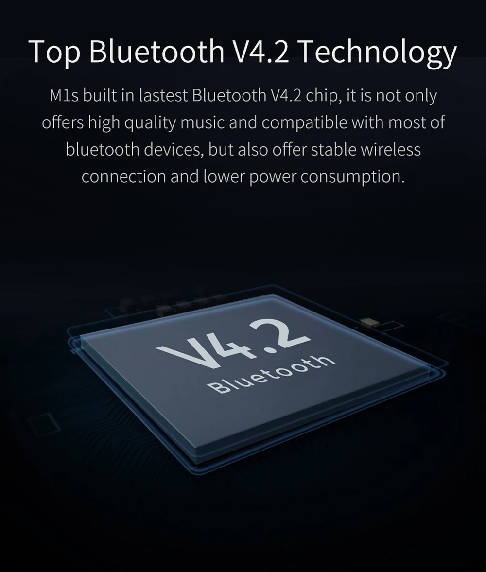 QCY M1S Магнитный V4.2 чип Bluetooth наушники IPX5-rated беспроводные наушники спортивные наушники с микрофоном