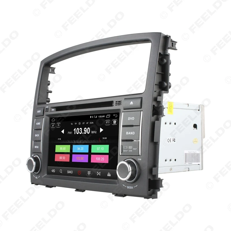 Cheap FEELDO 7" Android 6.0 (64bit) DDR3 2G/16G/4G LTE Car DVD GPS Radio Head Unit For Mitsubishi Pajero/Montero/Shogun V97/V93 #1682 2