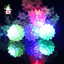 Елочная игрушка световой цвет перста сид мигают кольцо клубника