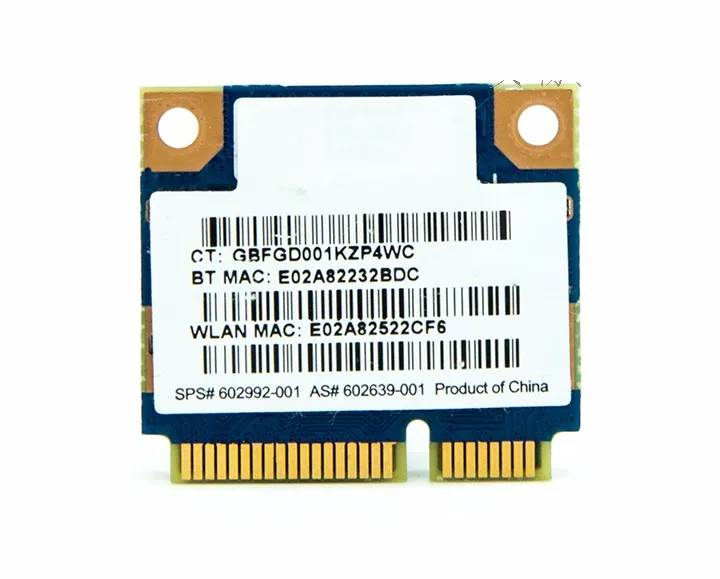 Ralink RT3090BC4 300 Мбит/с PCI-E WiFi адаптер мини PCI-Express беспроводной комбинированный адаптер с Bluetooth V3.0 BT 3,0 для hp 602992-001