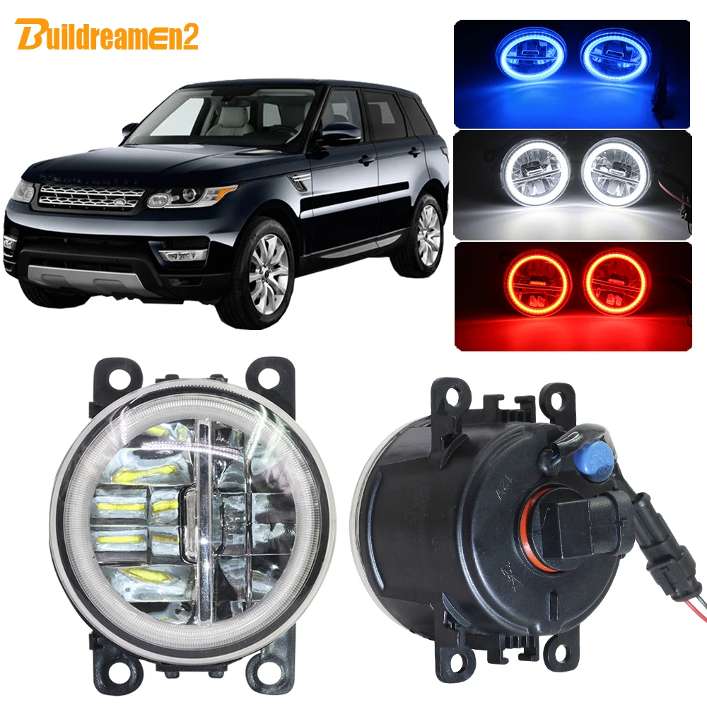 

Buildreamen2 Car H11 LED Fog Light 4000LM Angel Eye DRL Daytime Running Light 12V For Land Rover Range Rover Sport LS 2006-2013