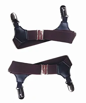 

2pcs 6 Colors Sexy Double Clip Thick Thin Women Men Sock Garter Suspender Costume Cosplay Accessories