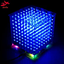 Cubeeds 8x8x8 Diy-Kit Electronic-Light Mini 3D Led for Christmas-Gift/new-Year 8S Hot-Sale