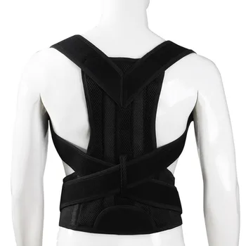 Men Posture Corrector Orthopedic Shoulder Pain Lumbar Corset Back Brace Belt Straps Adjustment Male Belt Therapy Posture