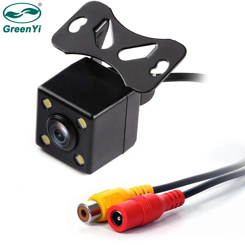 

GreenYi Factory General Vehicle HD Rear View Camera Reversing Image Night Vision Waterproof 4LED Light Car Camera
