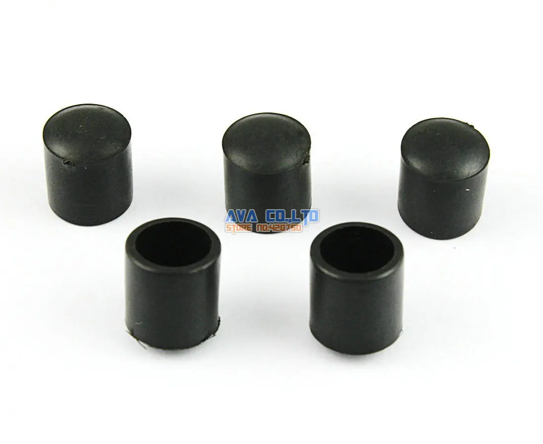 

150 Pieces 10mm Round Rubber Furniture Chair Table Leg Cover Floor Protector