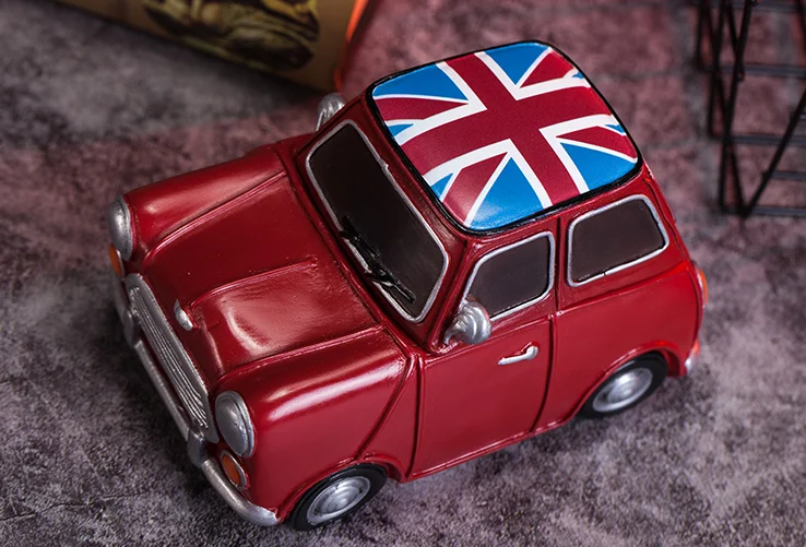 Creative Car Shape Resin Tooth Storage Box Baby Milk Teeth Box Tooth Organizer Storage  For Kids Deciduous Storage Box Z745