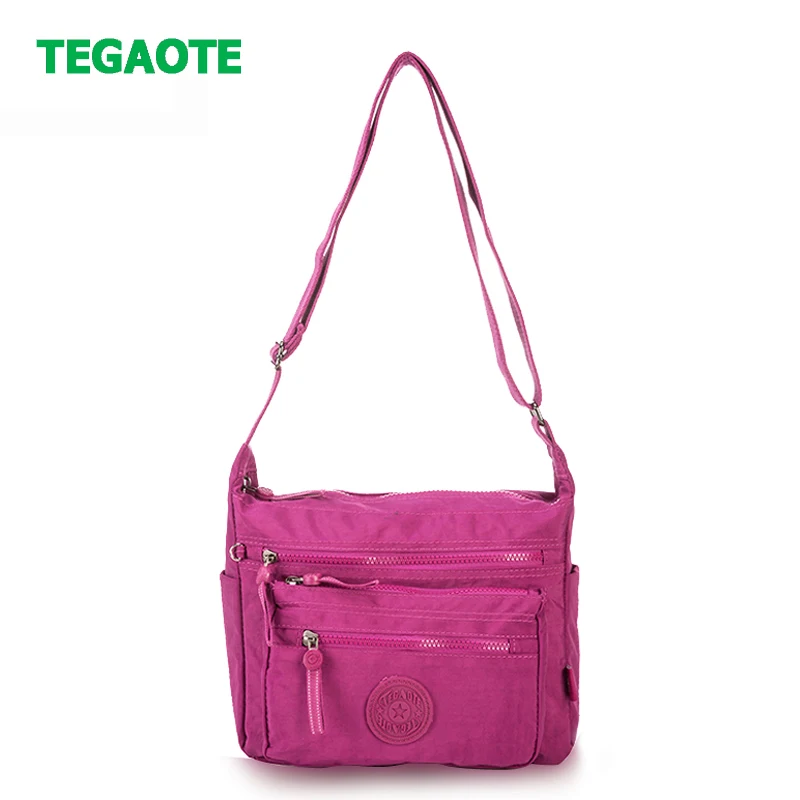 Koop TEGAOTE Nylon Vrouwen Messenger Bags Kleine Portemonnee Schoudertas Vrouwelijke Crossbody Tassen Designer Handtassen Summer Beach Bag Sac A Main