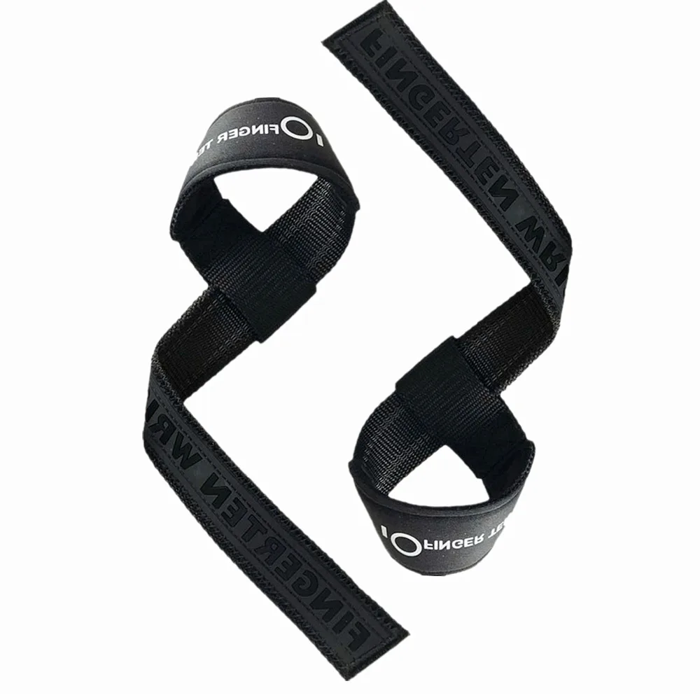 Weight Lifting Straps Gym Sports Fitness 1 Pair Wrist Belt Strap Hand Support Black Body Building Training Protection Barbell
