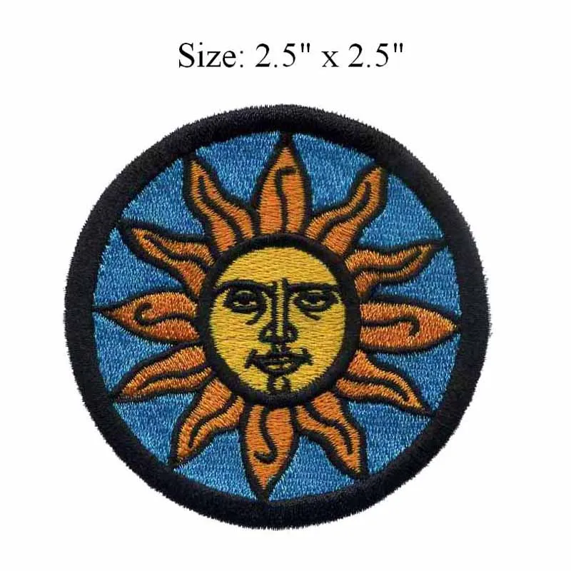 Download Aliexpress.com : Buy Tatoo sun embroidery patch 2.5" wide ...
