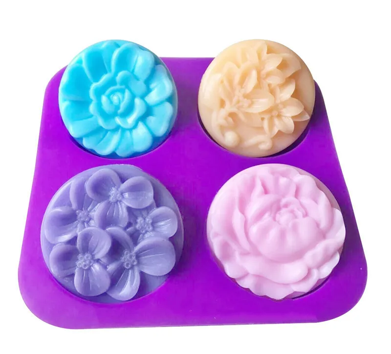 

flower Silicone Cake Chocolate Soap Pudding Candy Ice Cookie Biscuit Mold Mould Pan Bakeware