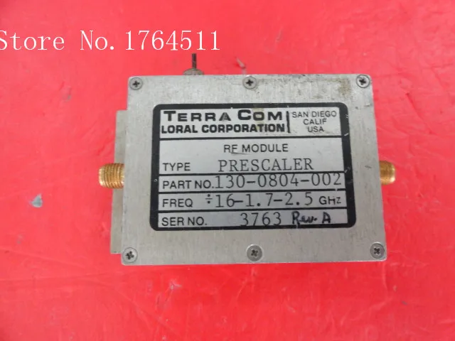 

[BELLA] TERRA COM 130-0804-002 / 16-1.7-2.5GHz SMA amplifier