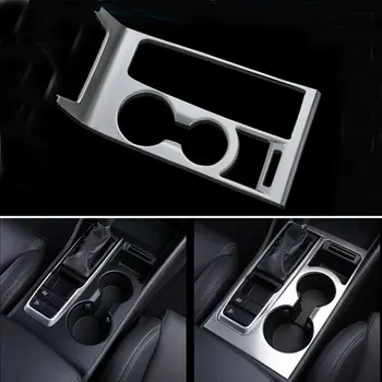 

BBQ@FUKA Matt ABS Car Interior Front Water Cup Holder decoration Frame Cover Trim Styling Sticker Fit For Hyundai Tucson 2016