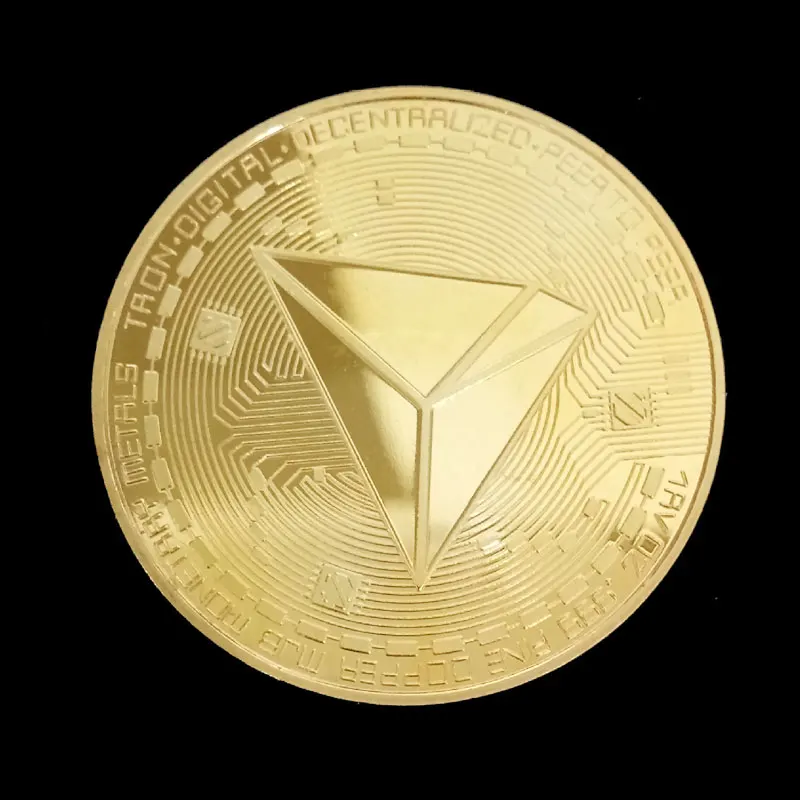 

TRX Wave Field Tron Virtual Digital Non-currency Coin Commemorative Coins Collector Coin Gold/Silver Gift Drop Shipping Support