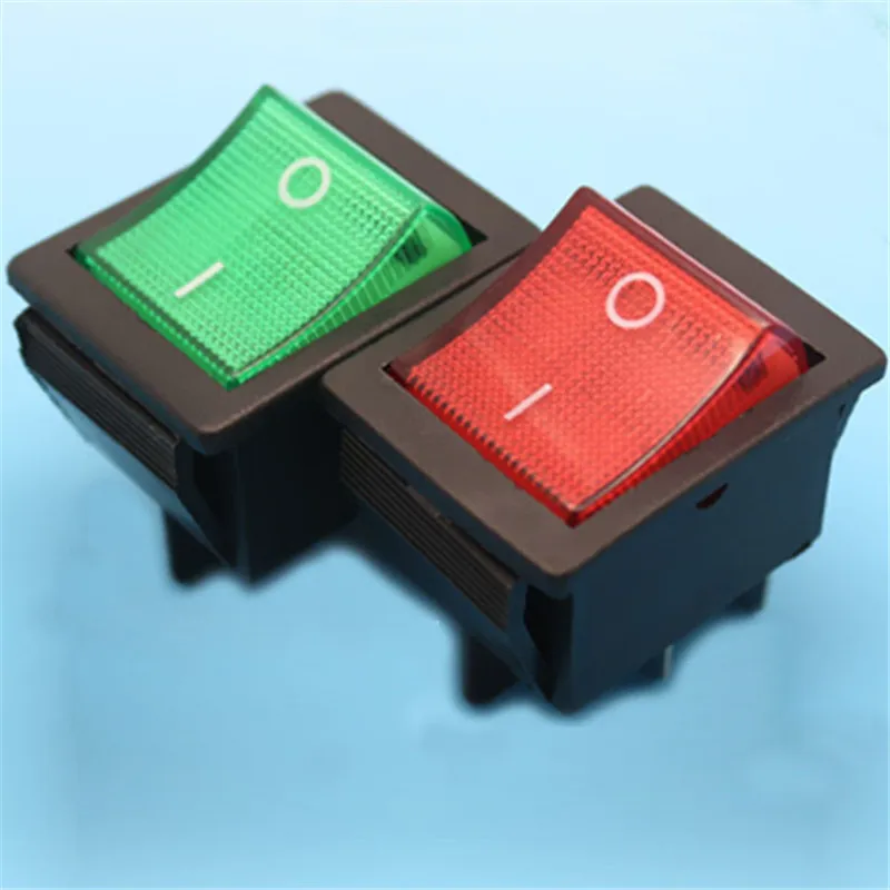1pcs KCD XW 604AA1 AC swicths 4 pin 2 position 2 pole electrical rocker switch with light for