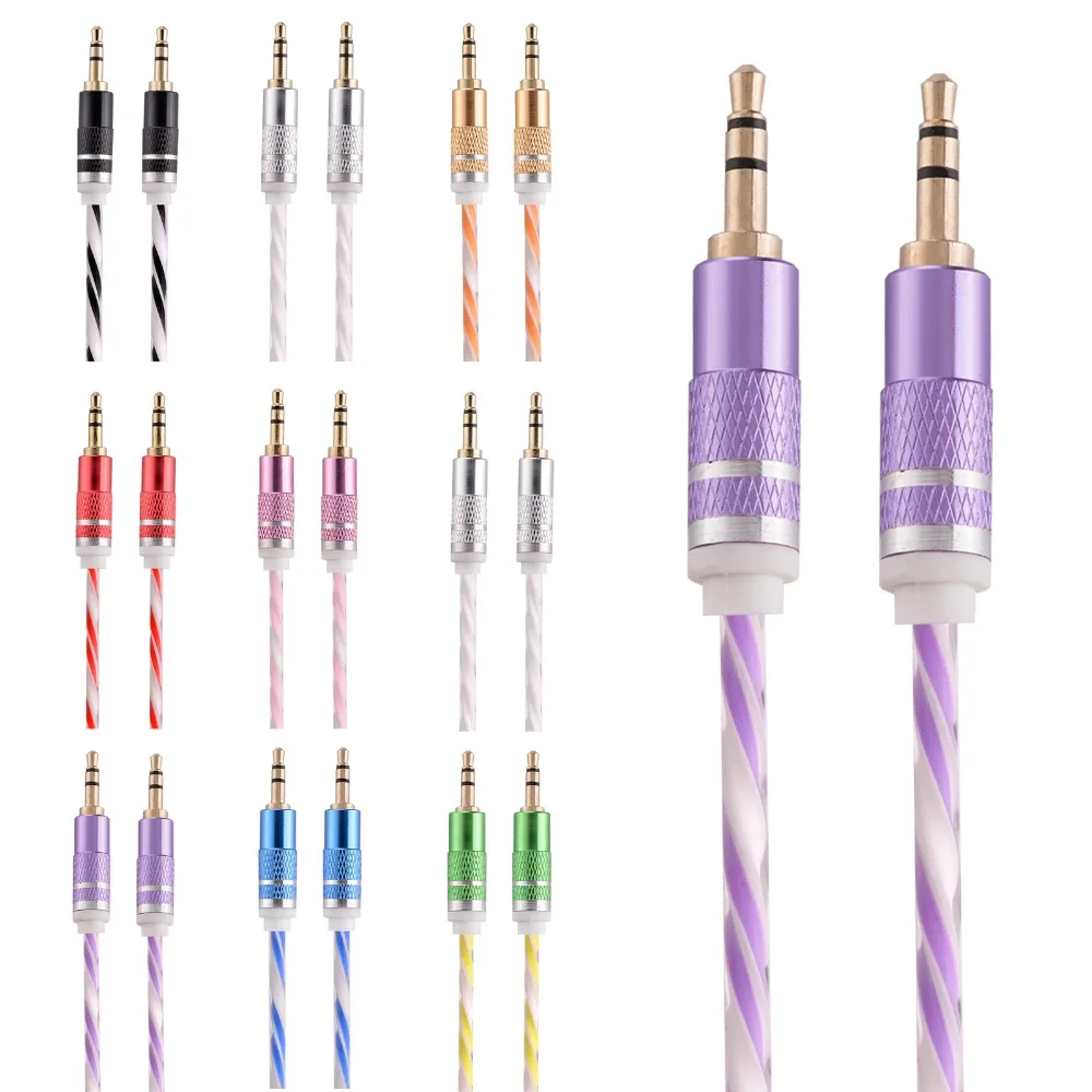 Redbearlin 1M Aux Auxiliary Cord Stereo Audio Cable For iphone 5 6